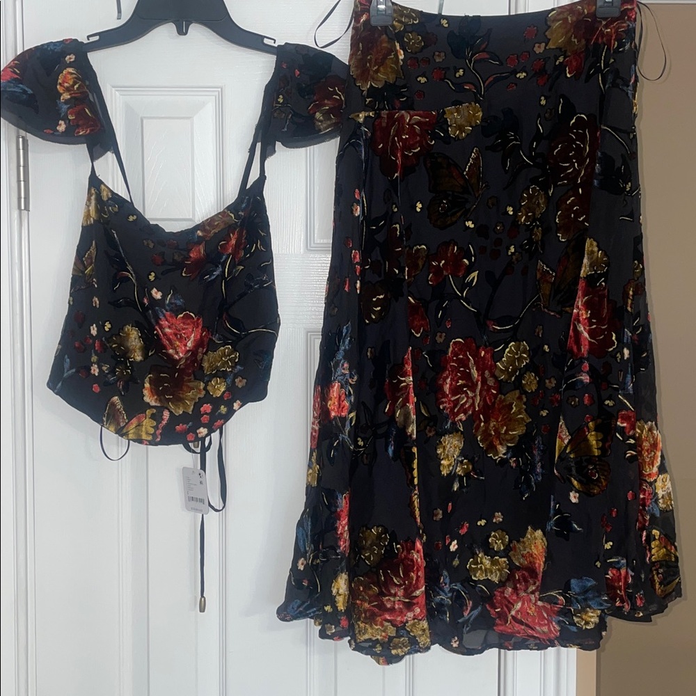 Free people Electra Heart Midi Skirt Set (golden combo) - Picture 5 of 9